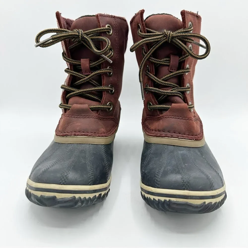 Sorel‎ Slimpack II Waterproof Redwood Snow Boots Sz 6